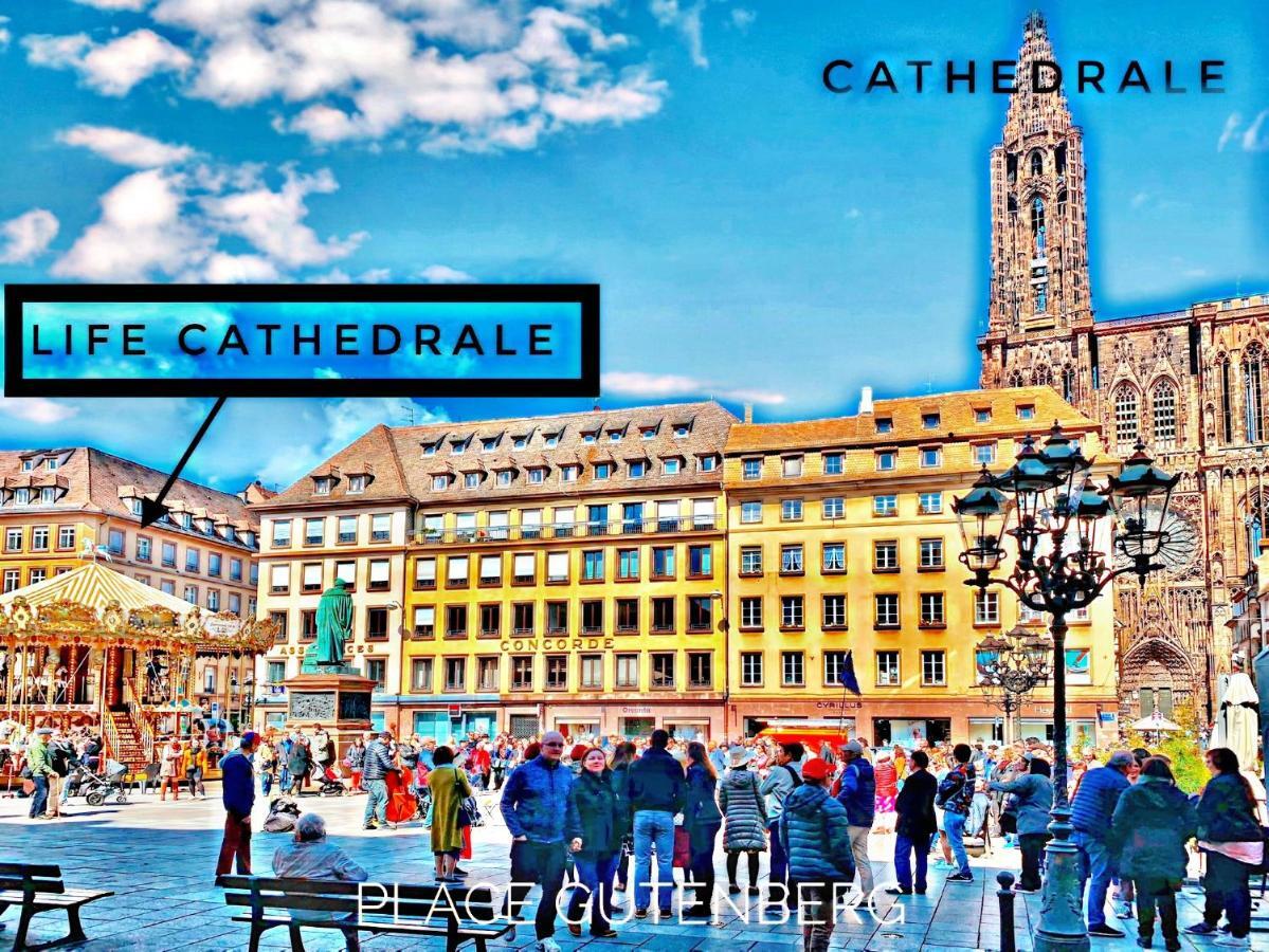 Life Cathedrale City-Center Place Gutenberg Štrasburk Exteriér fotografie